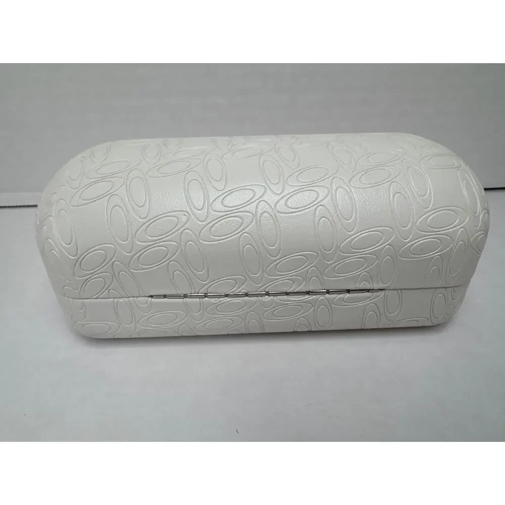 Oakley Sunglasses Hard Clamshell Case White Embossed Logo Large